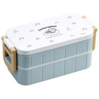 Skater Antibacterial 2 Tier Lunch Box With chopsticks 600ml (Doraemon)