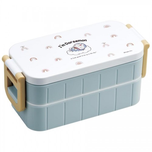 Skater Antibacterial 2 Tier Lunch Box With chopsticks 600ml (Doraemon) Skater Antibacterial 2 Tier Lunch Box With chopsticks 600ml (Doraemon)