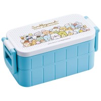 Skater Antibacterial 2 Tier Lunch Box With chopsticks 600ml (Sumikko Gurashi)