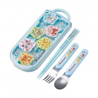 Japan SKATER Antibacterial dishwasher-safe sliding trio set（Pokemon）