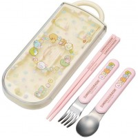 Japan SKATER Antibacterial dishwasher-safe sliding trio set（ Sumikko Gurashi）