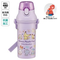 Skater Antibacterial Kid Water Bottle With Strap 480ml (Purple Pokemon)