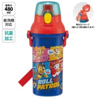 Skater Antibacterial Kid Water Bottle With Strap 480ml (Paw Patrol)