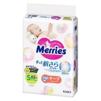 Japan Merries Small Nappy 62pcs (4-8kg)