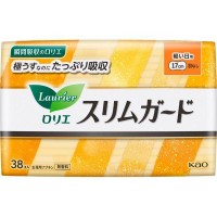 Kao Laurier Speed+ Slim Guard Light Day Use Without Wings 17cm 38 Pieces