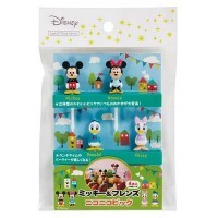 Japan Mama's Assist Lunch Box food Picks 4pcs（Micky&Minnie）