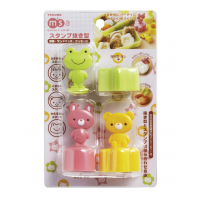 Japan Bread Cutter Set with Animal Stamp (3pcs) Japan Bread Cutter Set with Animal Stamp (3pcs)