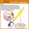 Edison Stainless Steel Spoon and Fork with Case (Hello Kitty)