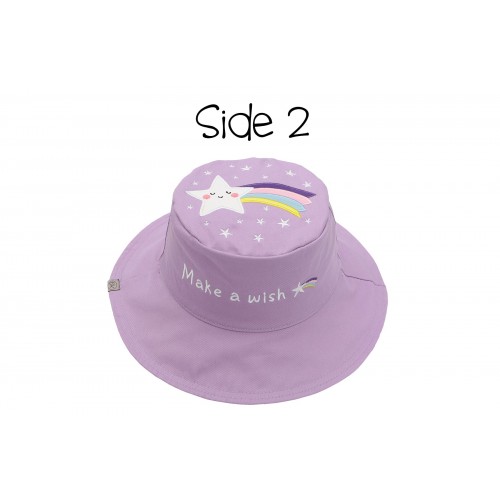 Flap Jack Kids Reversible Baby & Kids Sun Hat - Unicorn & Star Flap Jack Kids Reversible Baby & Kids Sun Hat - Unicorn & Star