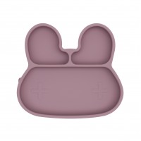 Bunny Stickie® Plate - Dusty Rose