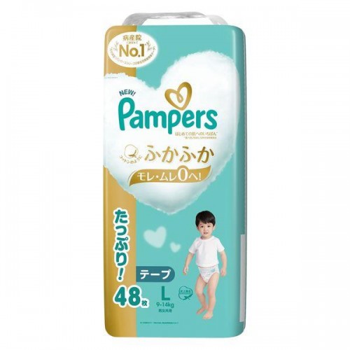 Japan Pampers Premium Nappies L 48pcs（9-14kg）