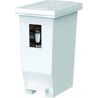 ASVEL Antibacterial Anti Odour Pedal Rubbish Bin 20L（white）
