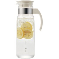 HARIO High Temperature Resistant Glass Jug 1.4L（white）