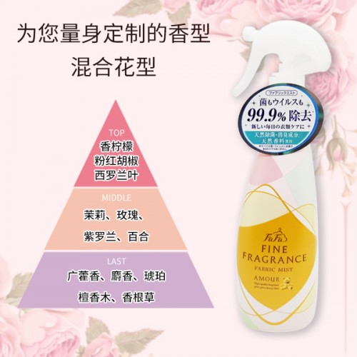Japan FAFA Anti-static Fabric deodorizer 300ml（Pink）