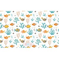 NZ little shades window shades SPF 60+ (Fish Frenzy) 