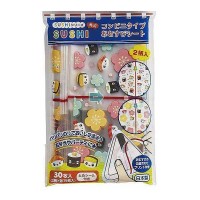 Japan triangular rice ball wrap 30 with a stickes(30 sheets)Sushi pattern Japan triangular rice ball wrap 30 with a stickes(30 sheets)Sushi pattern