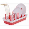INOMATA Bottle Drying Rack (Pink)