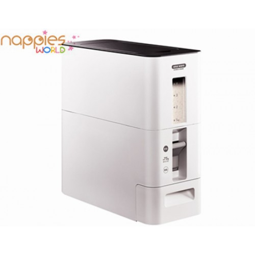 ASVEL Push Type Rice storage container 6kg (white) ASVEL Push Type Rice storage container 6kg (white)