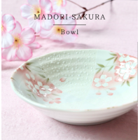 Japan Ceramic Sakura Salad and Friut Bowl（Diameter 16.5cm Deep4cm）