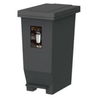 ASVEL Antibacterial Odorless Pedal Pail Rubbish Bin 20L（black）