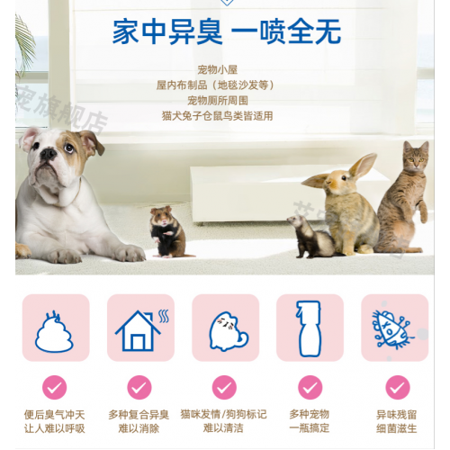 LION Pet powerful deodorant spray 400ml （mint fragrance）