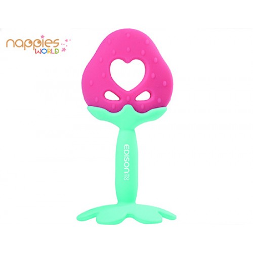 Edison Strawberry Silicone Teeth (3month+)